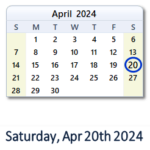 April 20, 2024